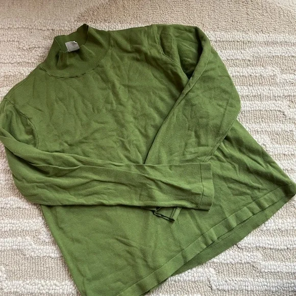 Talbots cotton long sleeve Yellow and Green Long Sleeve Shirts - Picture 5 of 6